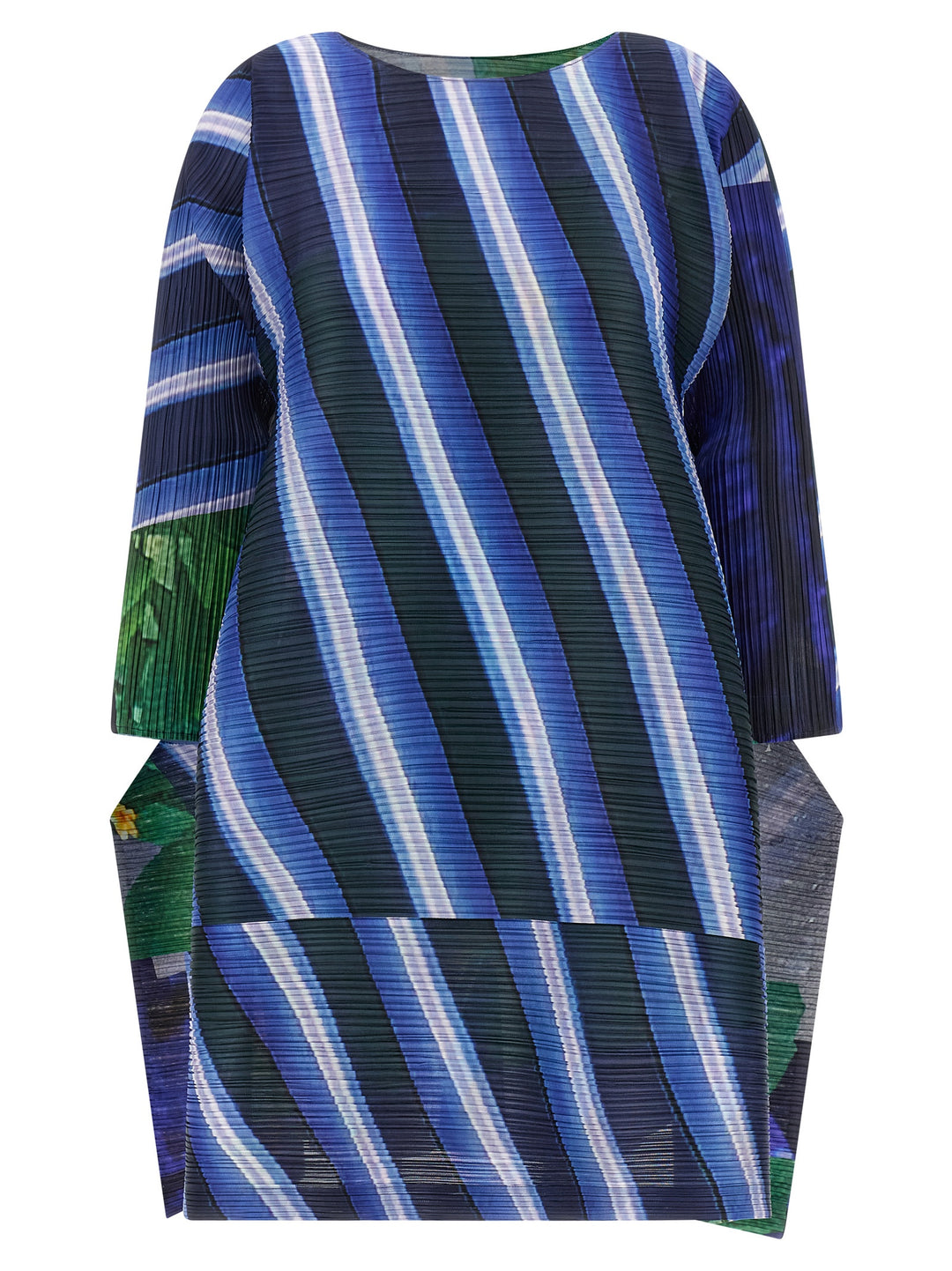 Pleats Please Issey Miyake City Collage Dresses - Blue | ba88458e15f2348b01e820782c5a2756d55a91fb