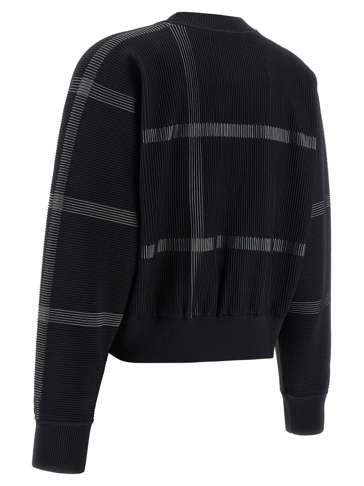 Pleats Please Issey Miyake Crossing Knit Sweaters and Cardigans - Black | b743384efd2113e23abc58dc89b3b64313683962