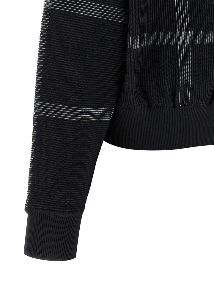 Pleats Please Issey Miyake Crossing Knit Sweaters and Cardigans - Black | 4a9a9a0489e351594218462546813bb1a5d9b424