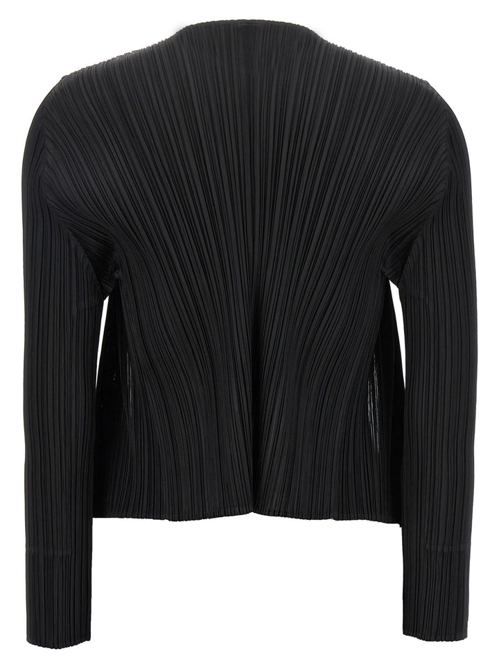 Pleats Please Issey Miyake Monthly Colors: June Sweaters and Cardigans - Black | 56cb215bdd9fde15c60f24857237a039f4d37ecc