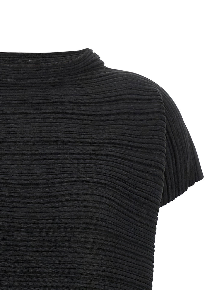Pleats Please Issey Miyake Paper Bounce Shirt and Blouse - Black | 7767cb089d9f47aacdc60d5af3f5bbea8b3c8950
