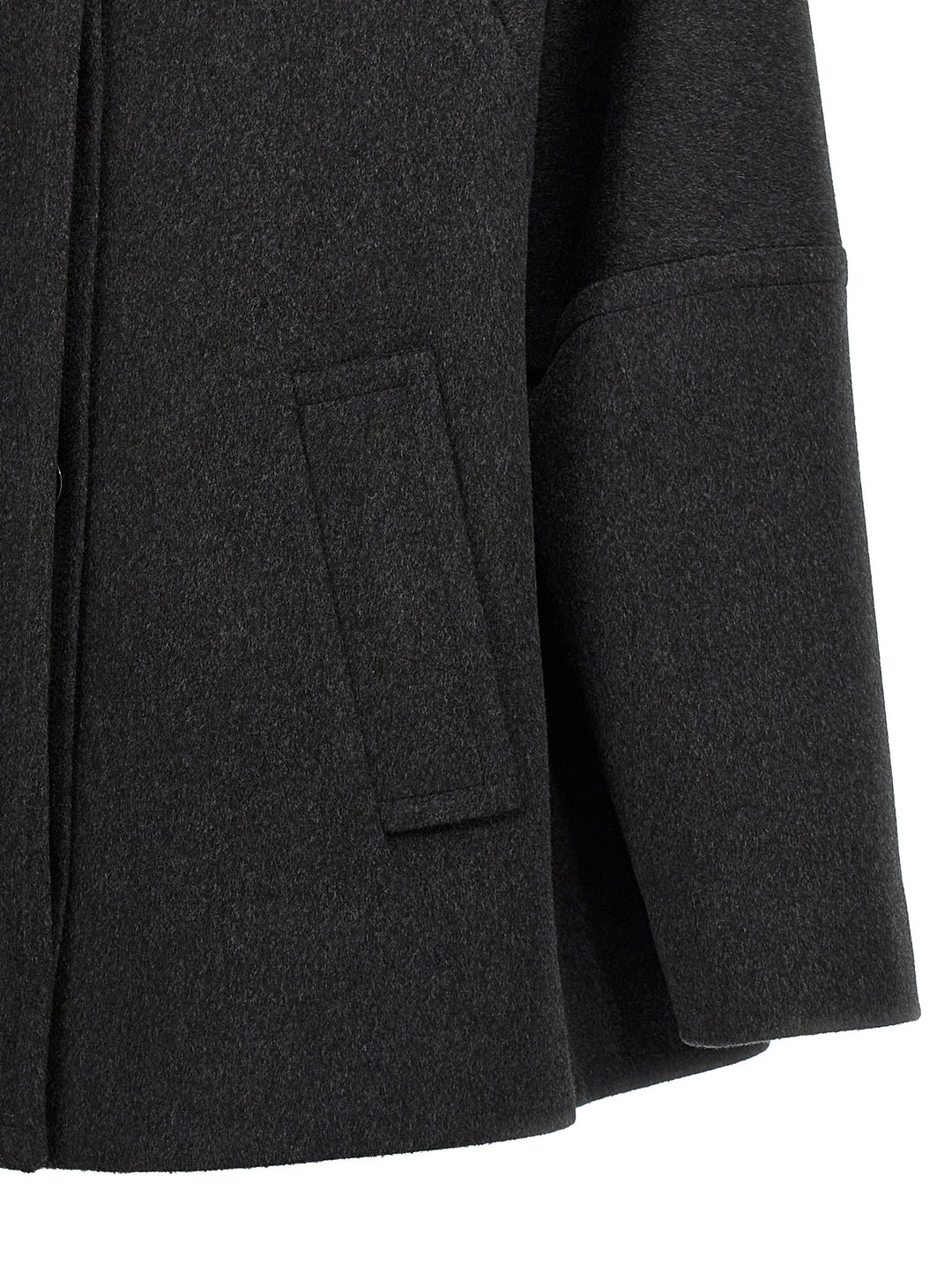 Wool Caban Coat Coats, Trench Coats Gray