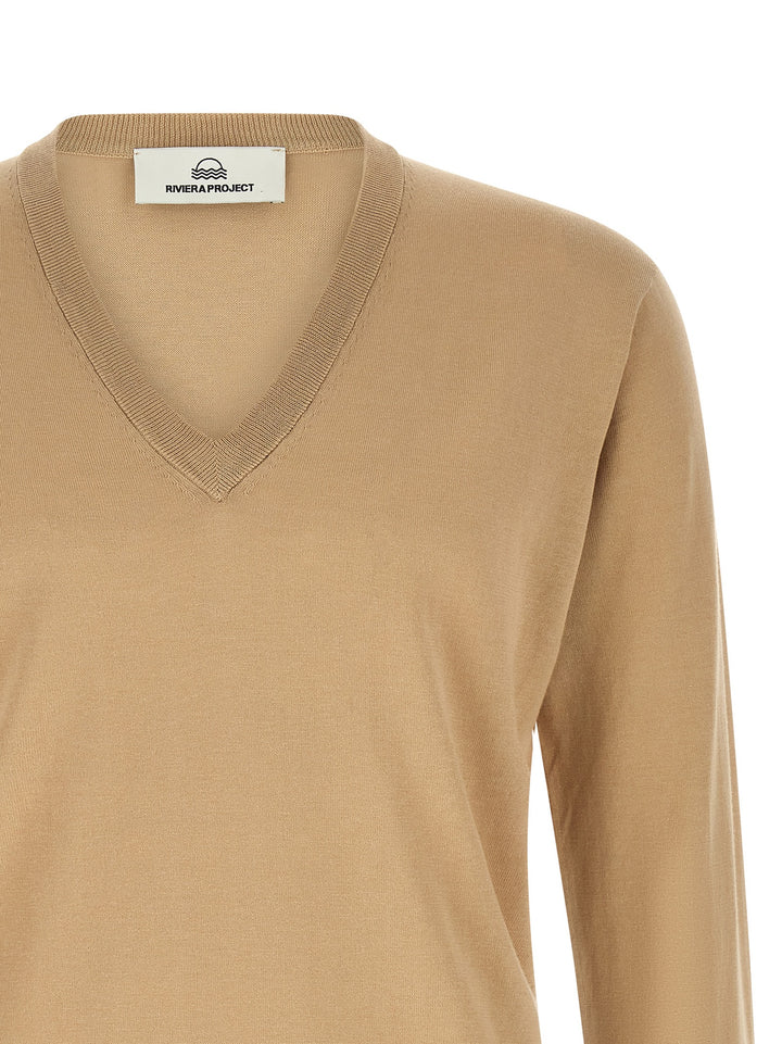 Riviera Project Cotton And Silk Sweater Sweaters and Cardigans - Beige | 0c52294ec9082e462feafd0f684f44e5eb311717