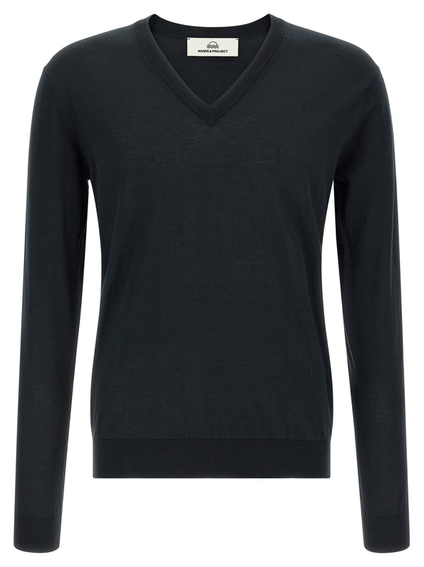 Cotton And Silk Sweater Sweaters And Cardigans Blue