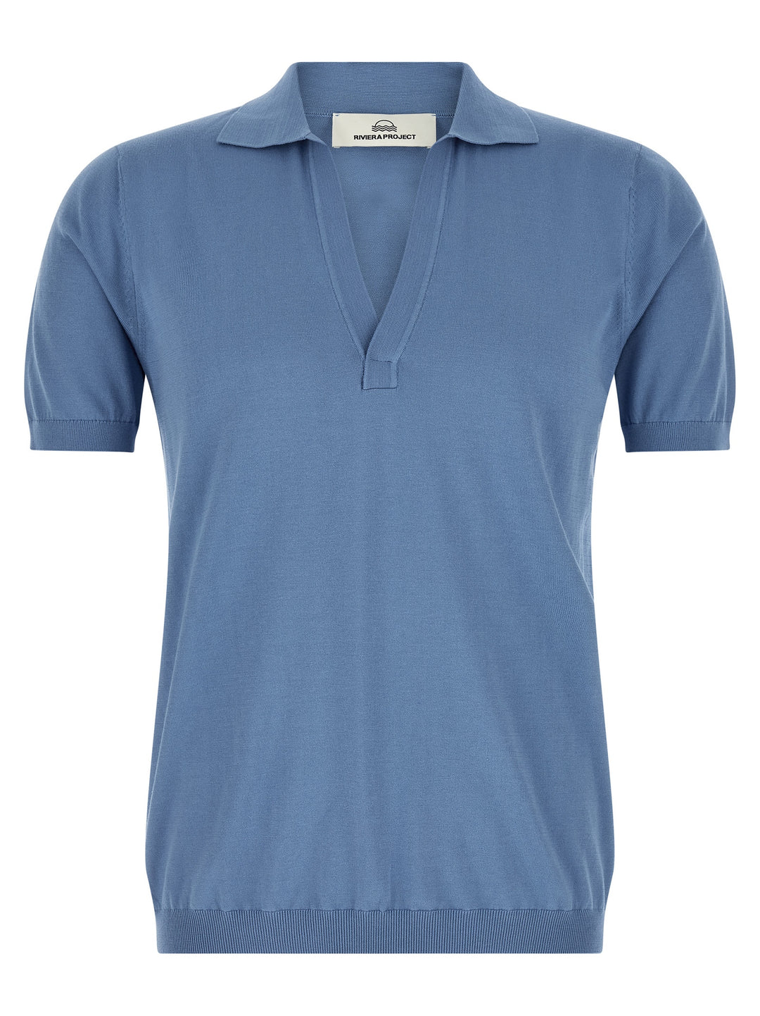 Riviera Project Open Collar  Shirt Polo - Light Blue | cead5b7bfce8ec6fca596c6fdb44b6a2c941eb8b
