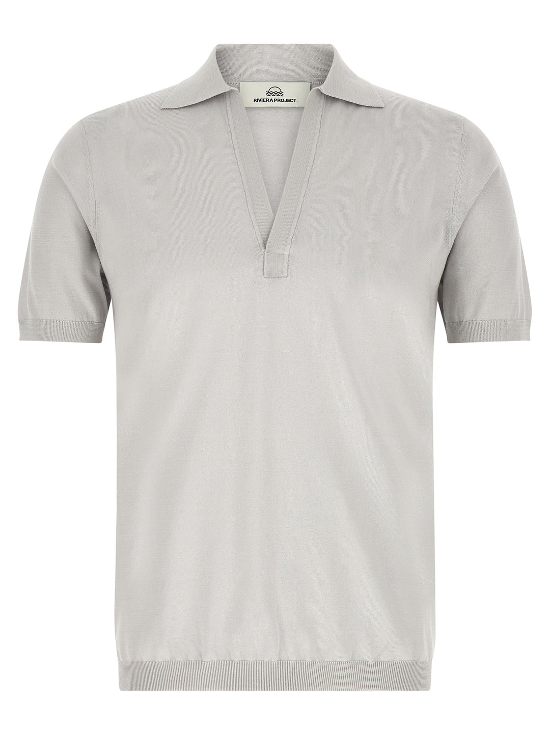 Riviera Project Open Collar  Shirt Polo - Gray | 698065483389493728102b17ca8f708bc0ec57f9