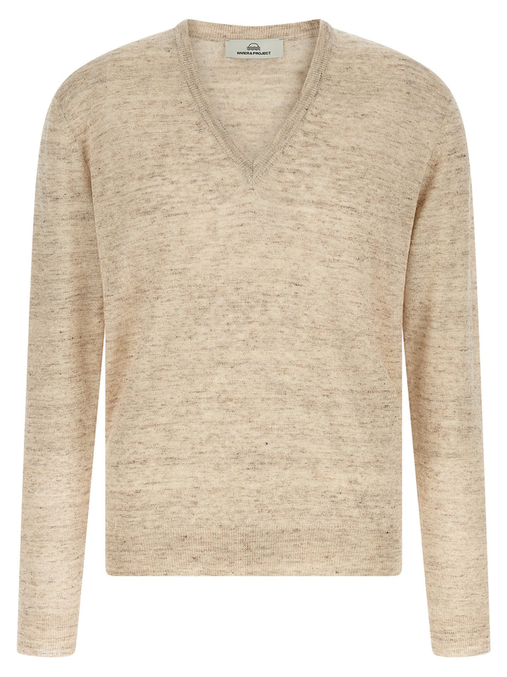 Riviera Project Linen And Silk Sweater Sweaters and Cardigans - Beige | 0a7786d4ffe1e7e950a95fec60d0f1183fbf46a2