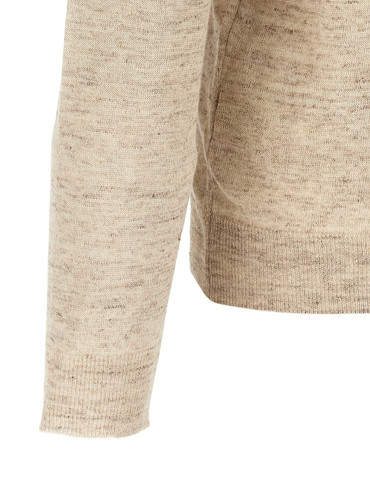 Riviera Project Linen Silk Cardigan Sweaters and Cardigans - Beige | f68d7fb37f77b27f1e49d6da151aec869edf0786