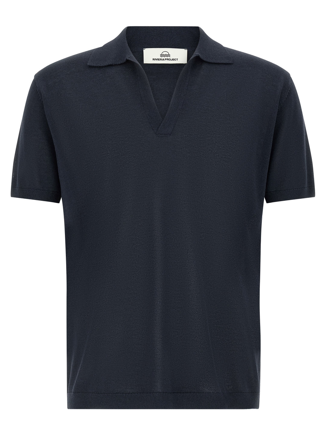 Riviera Project Open Collar  Shirt Polo - Blue | 9dfe8cc70d7074e72516bf716f21a899262b8808