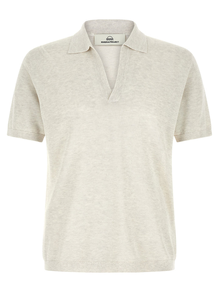 Riviera Project Open Collar  Shirt Polo - Gray | 0a26bfde015de2333724f047f1c82266e4e9c8bf