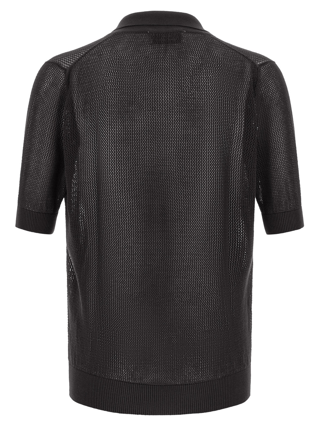 Riviera Project Openwork Cotton  Shirt Polo - Brown | 4504b5820c01150637016ad9a96c268b26edc5da