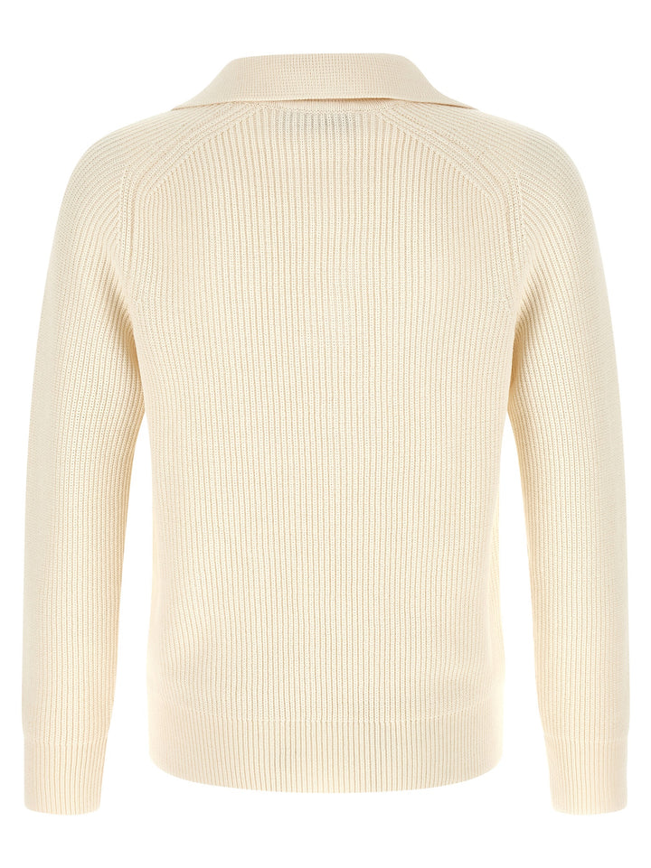 Riviera Project Polo Sweater Sweaters and Cardigans - White | 88be136992d92719970b45f0ae192d284ca296e9
