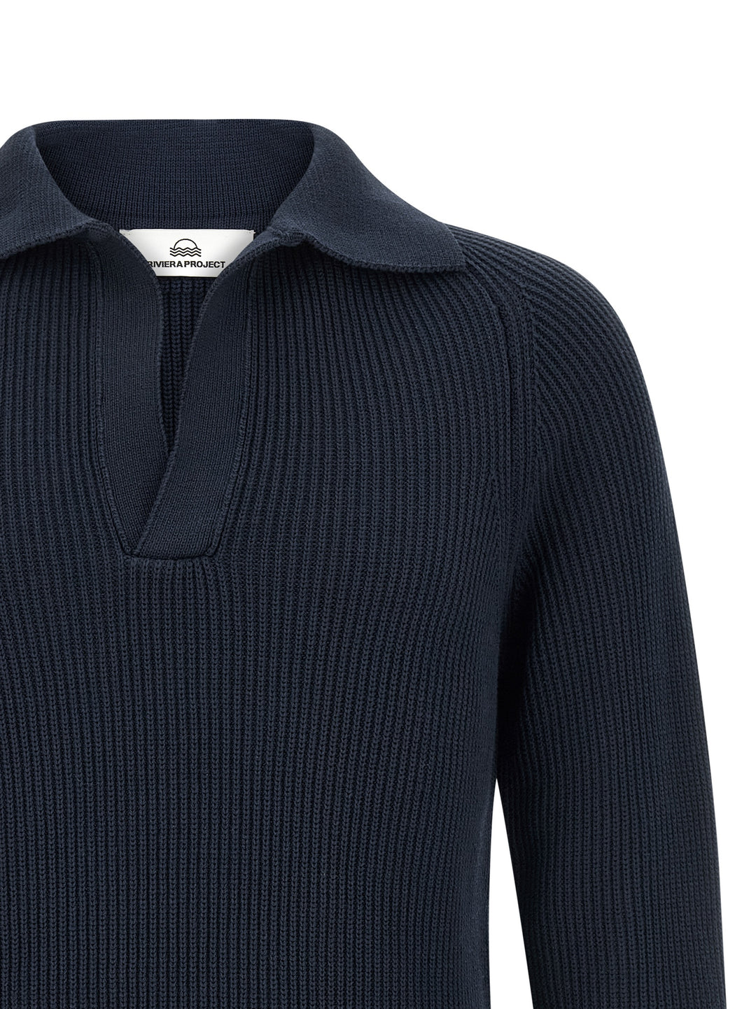 Riviera Project Polo Sweater Sweaters and Cardigans - Blue | 0253a0bcced271c40451b52975bcd6c2c57d7d1b
