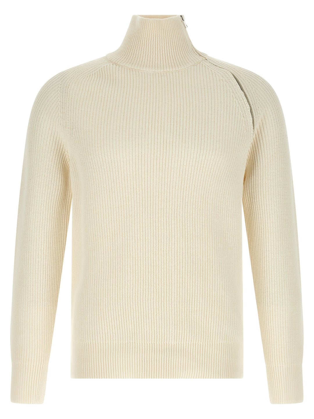 Riviera Project Zip Sweater Sweaters and Cardigans - White | 6f545167085cf08458fdee5de383abf113910680