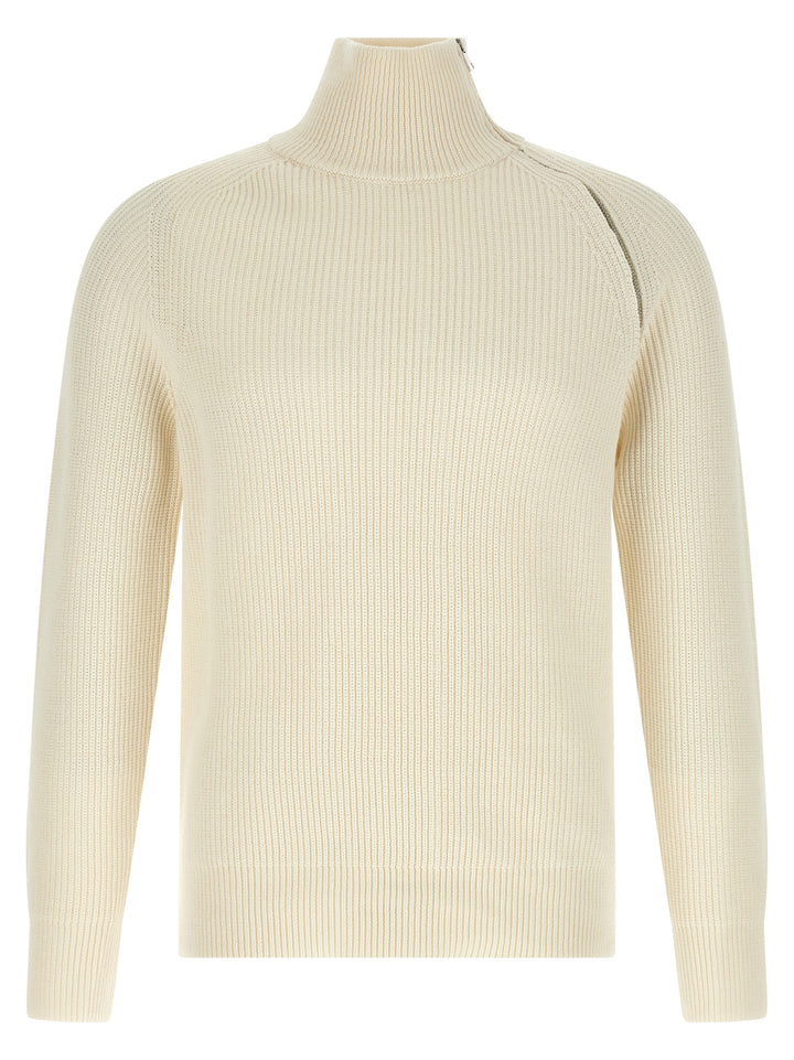 Riviera Project Zip Sweater Sweaters and Cardigans - White | 6f545167085cf08458fdee5de383abf113910680