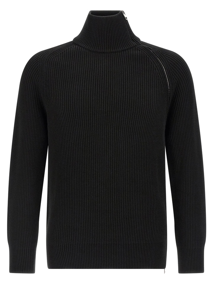 Riviera Project Zip Sweater Sweaters and Cardigans - Black | b3fef63e4357db4c04cad7d43186f6d314e32541