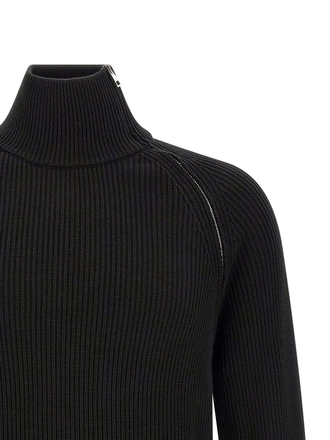 Riviera Project Zip Sweater Sweaters and Cardigans - Black | 10f684d7d494896ce10439c24cdc9f86d4865b1f