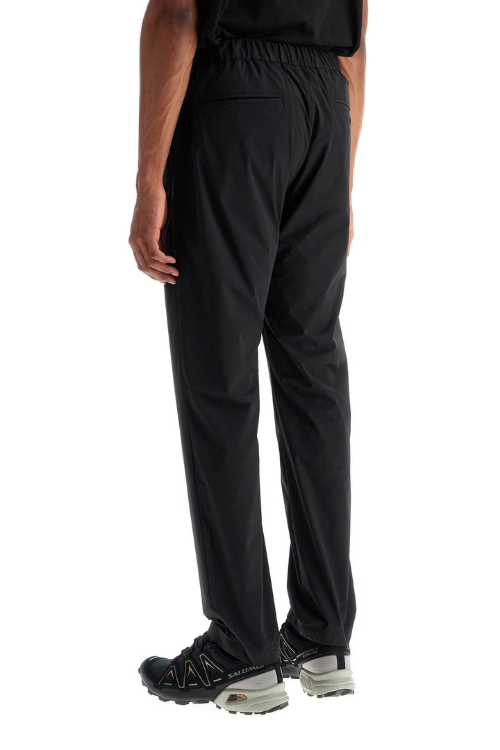 High Waisted Black Nylon Women's Pants