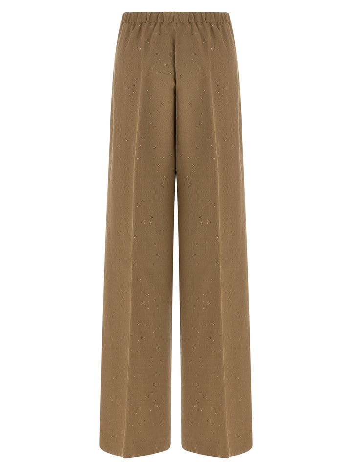 Herno Micro Sequin Pants - Brown | 65c9d8c63bee0f66717ac34c16a7fe823117c963