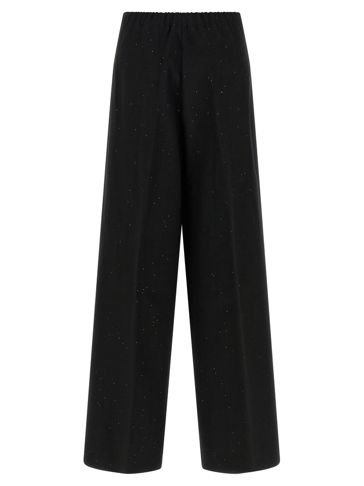 Herno Micro Sequin Pants - Black | c877e56b5d11ff397f4ea6a21378cabd0bbf422c