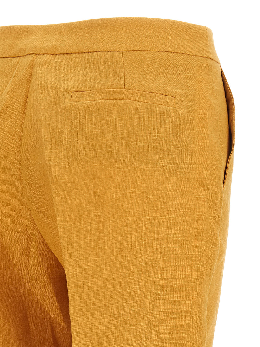 Herno Linen Trousers Pants - Orange | 69c1dccb191dd2f9a06fea8ad9764f4a20dff896