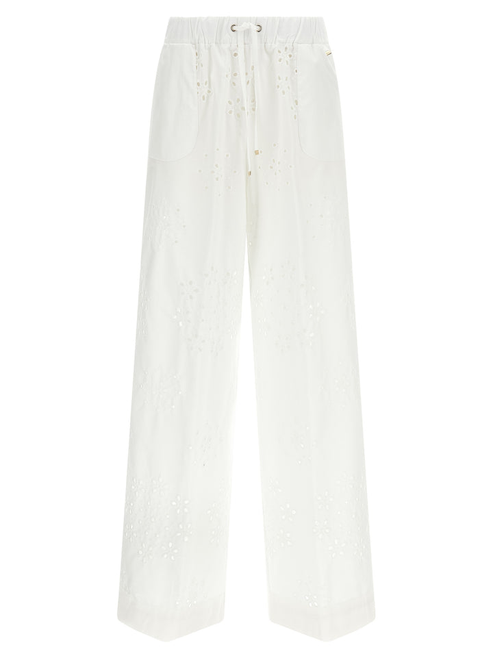 Herno Broderie Anglaise Pants - White | d1e71b8077738148ecd5b2c8ddeabba2807e4c09