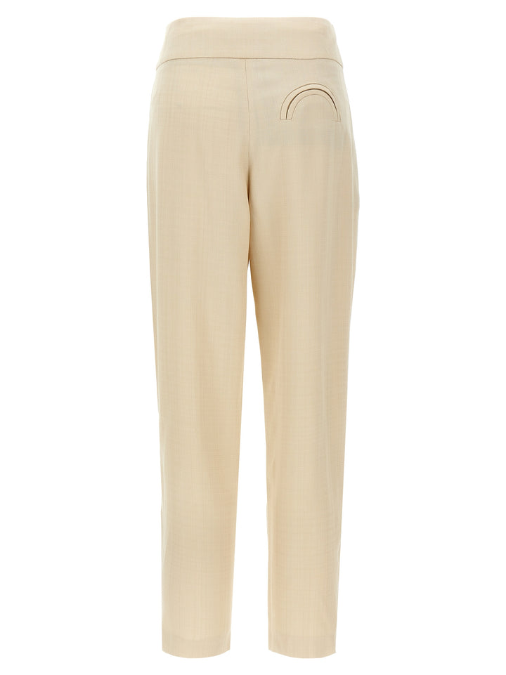Blazé Milano Sheena Basque Pants - Beige | 69158ca7644a171a62c794bbb2ef6258e74a6068