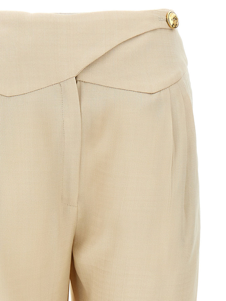 Blazé Milano Sheena Basque Pants - Beige | 3a1f3c28ac60f02996e8094364fec47517e1c344