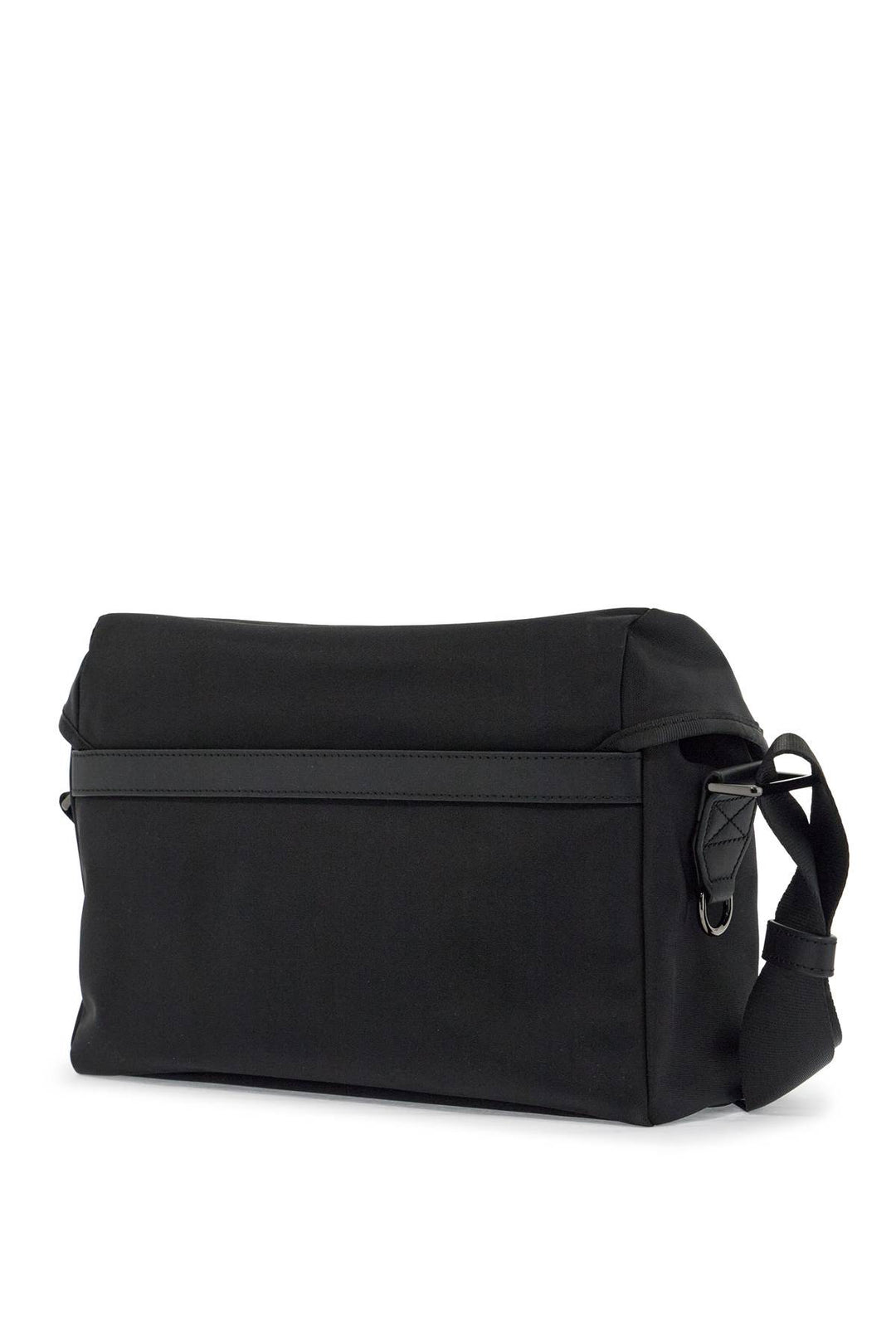 Black Shoulder Bag In Polyamide With Spacious Compartment