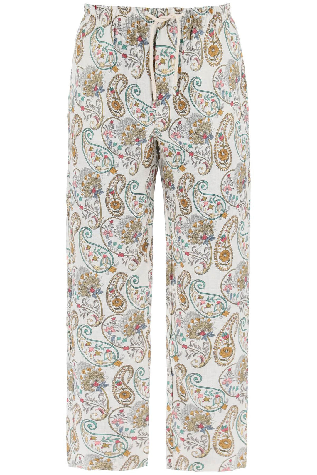 Pantalone Casablanca V5 In Lino Stampa Paisley