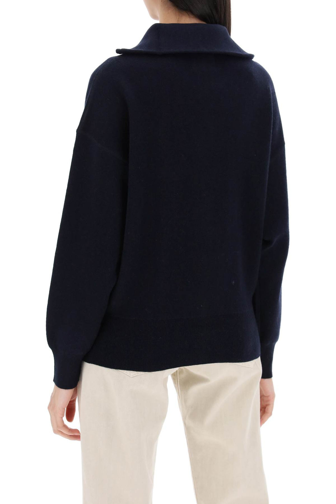 Azra Sweater With Jacquard  Logo