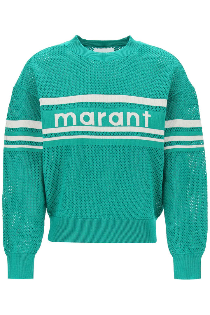 Pullover In Maglia Traforata Con Logo Arwen