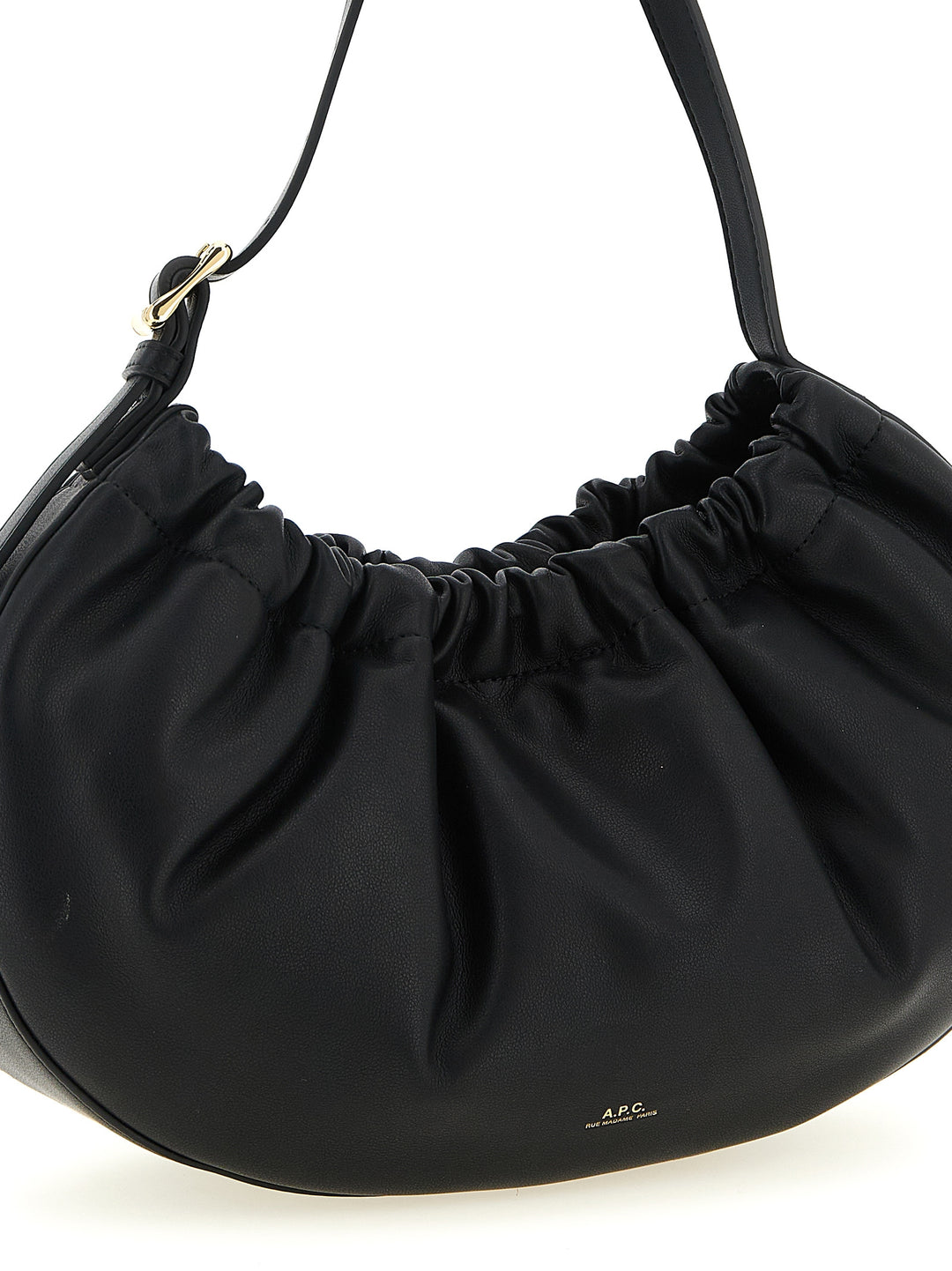 A.P.C. Ninon Hoop Shoulder Bags - Black | 30eb81f783b936fab91af992ce152f7d14e065cc
