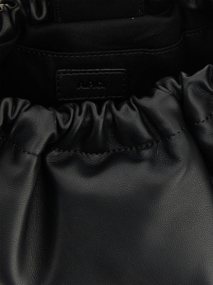 A.P.C. Ninon Hoop Shoulder Bags - Black | fc695c82bfb5e148b734625029455007d5f80a52