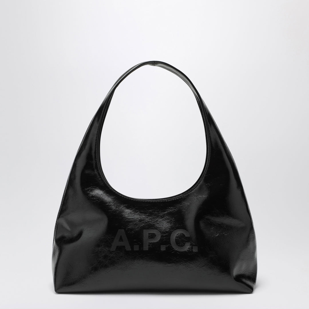 A.P.C. Black Baby Ninon Leather-Effect Shoulder Bag