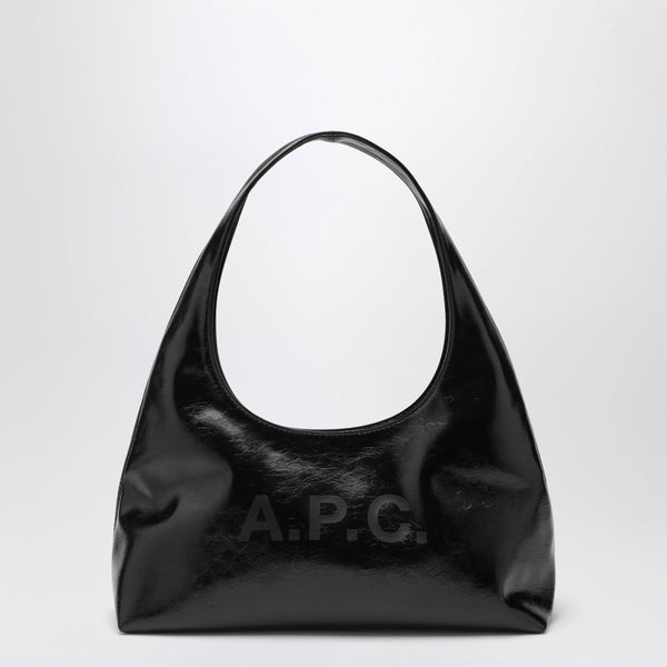 Black Baby Ninon Leather-Effect Shoulder Bag