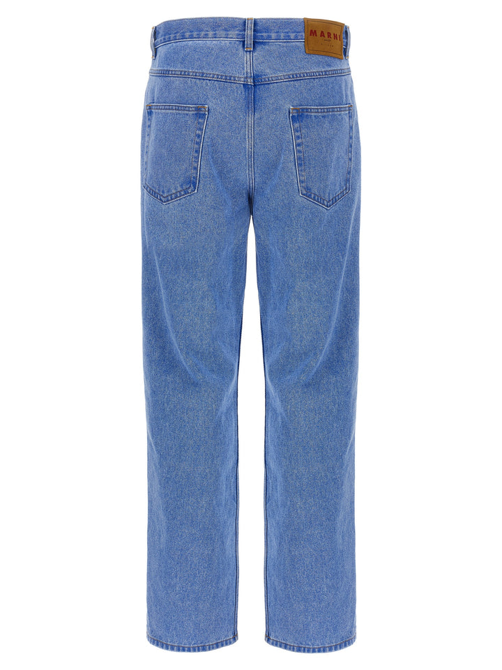 Marni Bleached Coated Jeans - Blue | f3e06102bc219066e06452ead3314697d6074722