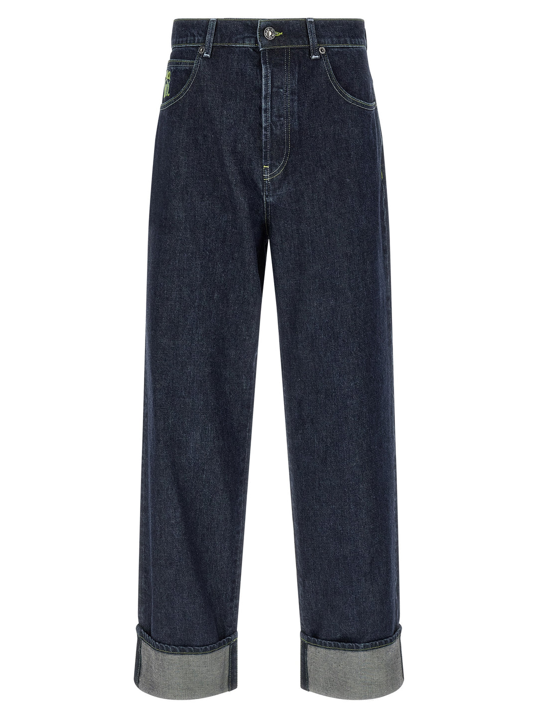 Marni Logo Embroidery Jeans - Blue | b67ddc5b9e8aa196083a9f76f445b267073ae533