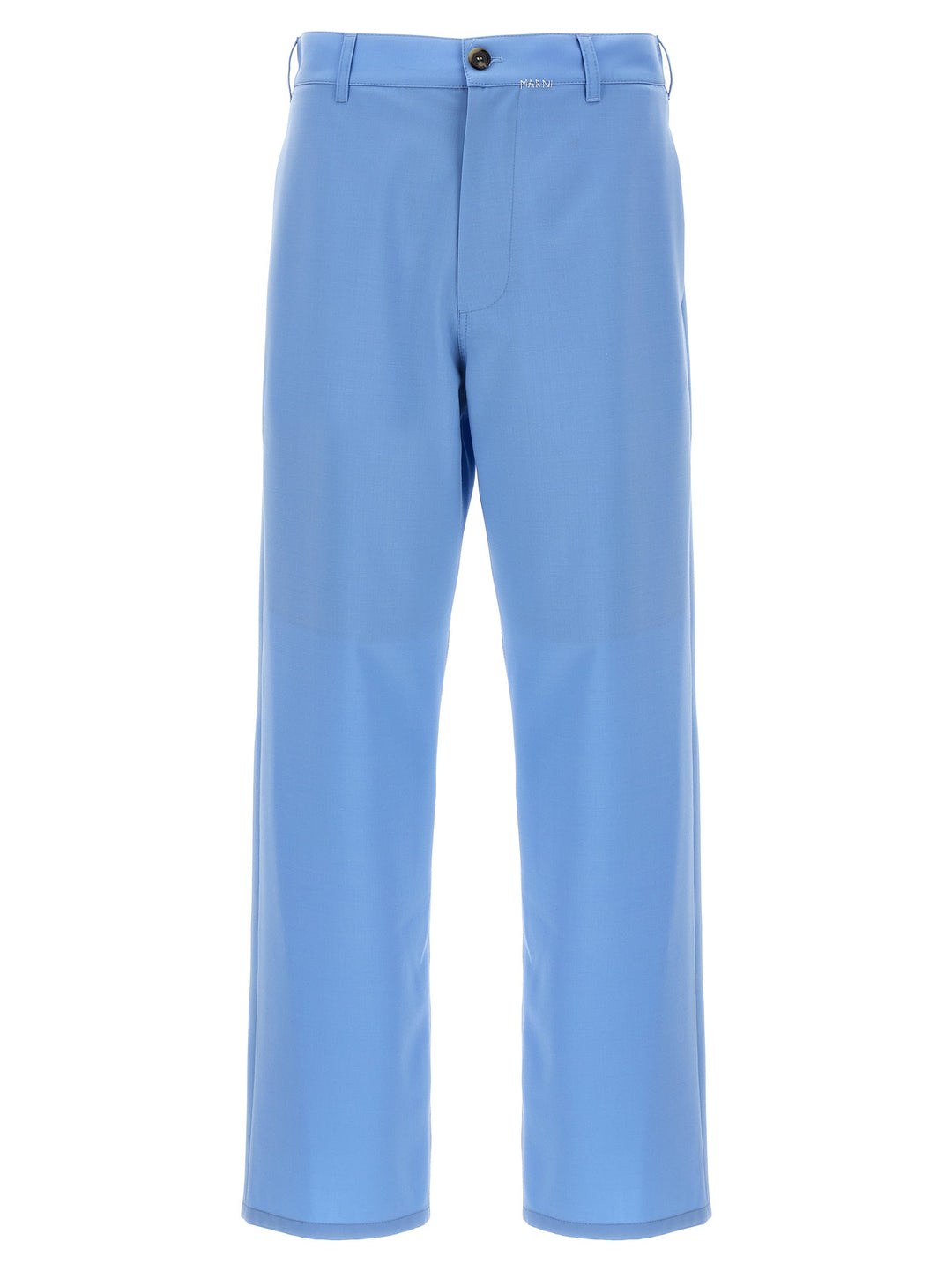 Logo Embroidery Pants Light Blue