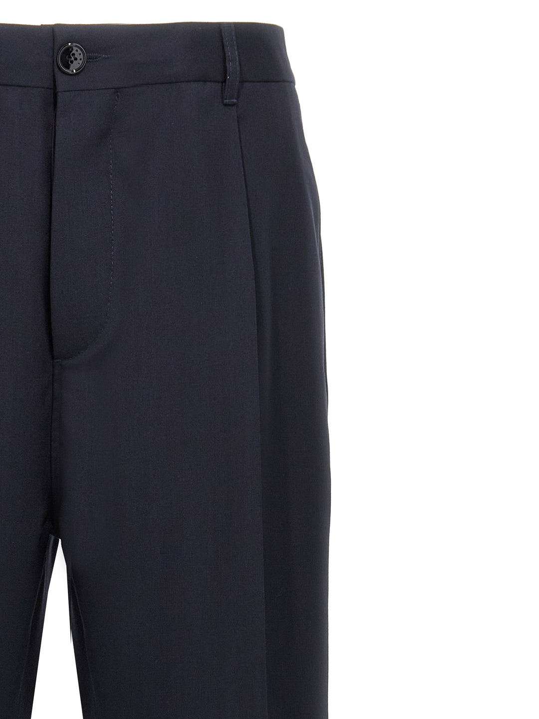 Wool Pants Blue