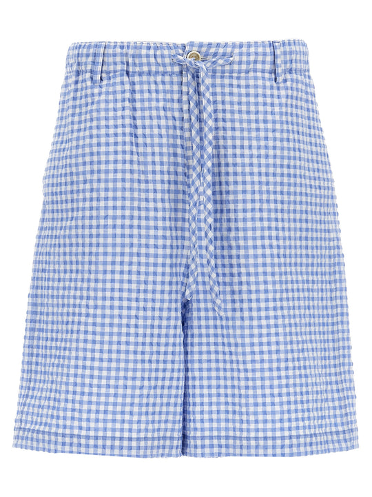 Vichy Bermuda Shorts Bermuda And Short Light Blue