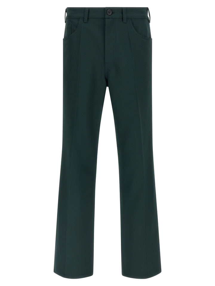 Marni Technical Twill Pants - Green | c873c0b937b4eedf66f7295308f77810413b10ab