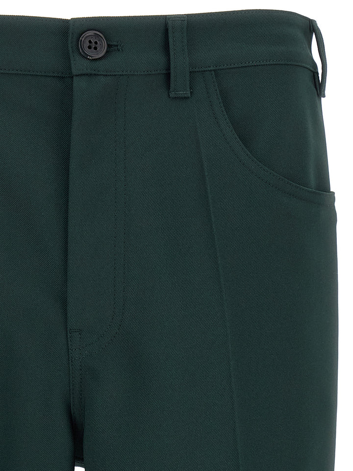 Marni Technical Twill Pants - Green | 93e8933fd7604f3e89aa466e04a4a349a078fb40