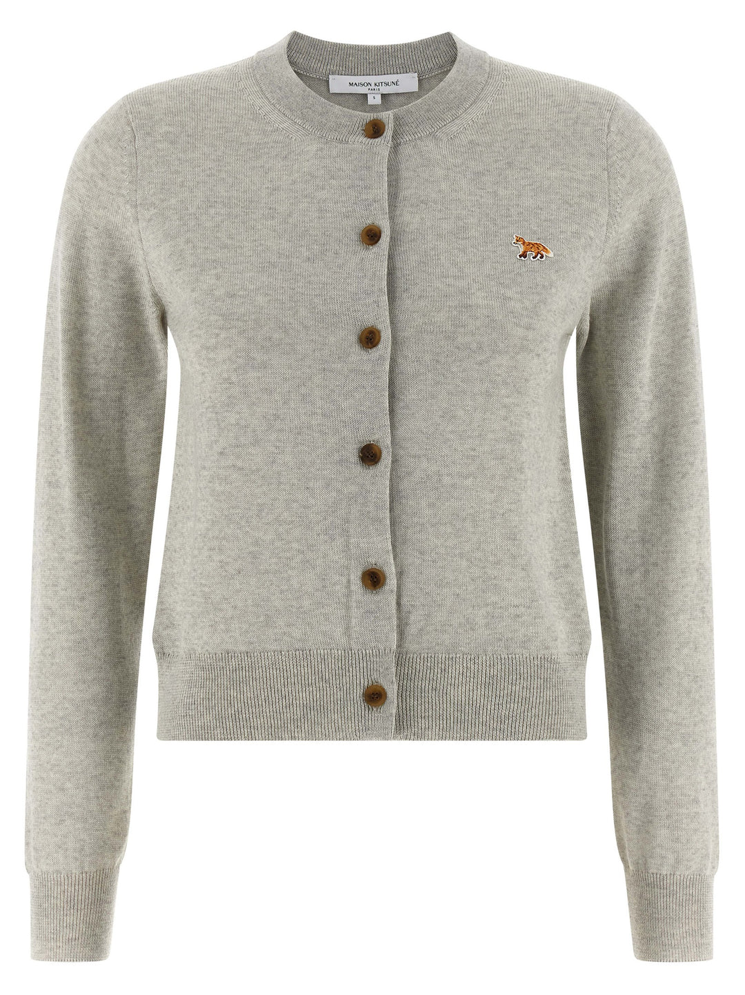 Maison Kitsune Baby Fox Sweaters and Cardigans - Gray | 25f96159dbd57fddd053a011ab2e441993fd6823