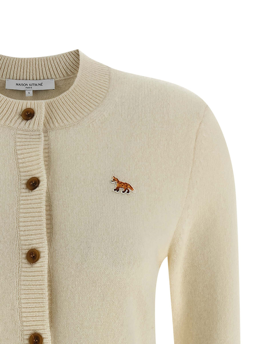 Maison Kitsune Baby Fox Sweaters and Cardigans - White | c64fcd2eead2c48224faceb3d6c50311d90502c7