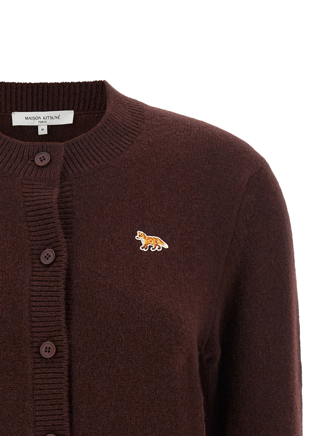Maison Kitsune Baby Fox Sweaters and Cardigans - Brown | 3af917f80a3a13627277b235e26e892ed6477986