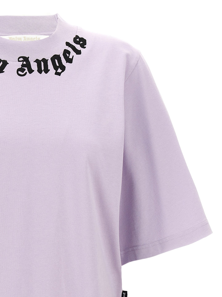 Neck Logo T-Shirt Purple