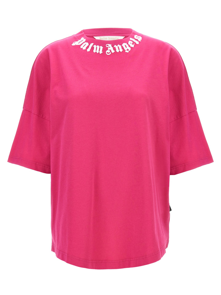 Neck Logo T-Shirt Fuchsia