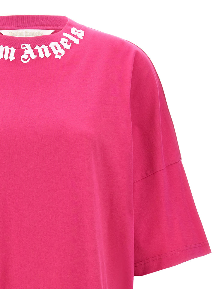 Neck Logo T-Shirt Fuchsia