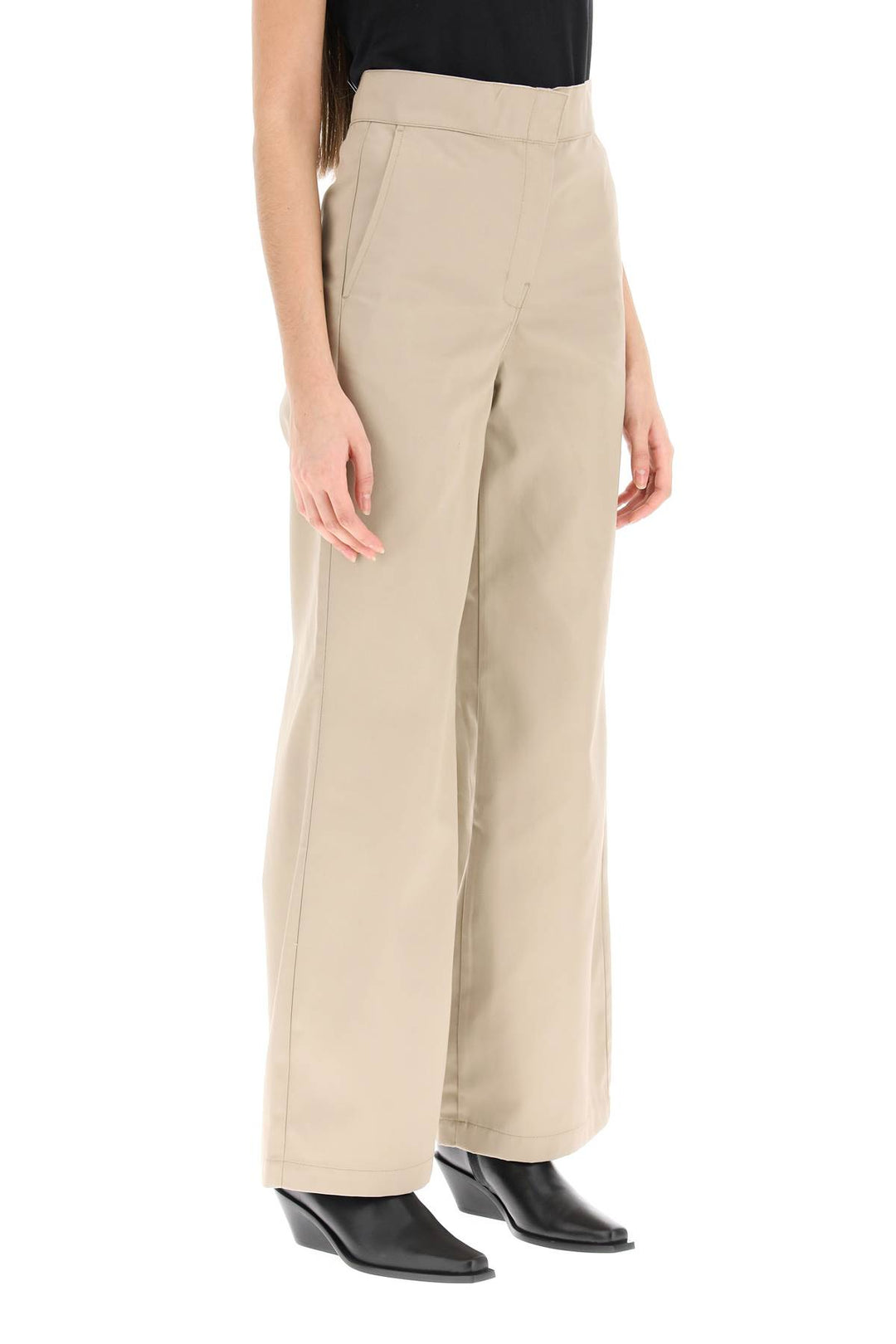 Reversed Waistband Chino Pants